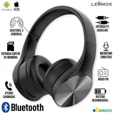 Headphone Bluetooth LEF-1060 Lehmox - Preto